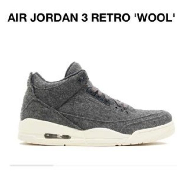 Jordan Other - Air Jordan 3 Retro wool size 12
